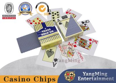 Cina Nuove carte di plastica materiali impermeabili della grande stampa di Texas Holdem Club Playing Cards 100% in vendita