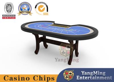 Chine Tableau de jeu de poker de luxe professionnel de   de baccara avec Chip Tray For 9 joueurs à vendre