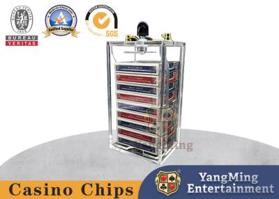 Cina Supporto di Dragon Tiger Games Gambling Acrylic Card con le piattaforme della serratura 8 del metallo dedicate in vendita