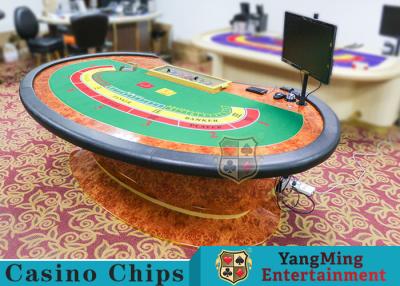 China Multi-functional Macau Galaxy Luxury Poker Table With Three Printed Table Cloths for sale