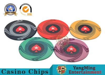 China Custom 10g 14g Ceramic Poker Chips 3.3mm Thickness Environmentally Friendly for sale