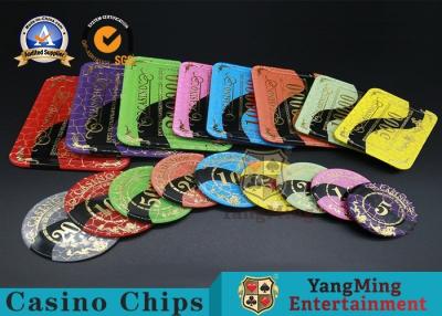 Chine Tisonnier final acrylique imprimable Chips Jeton Diameter de casino 81 * 56/94 * 66mm à vendre
