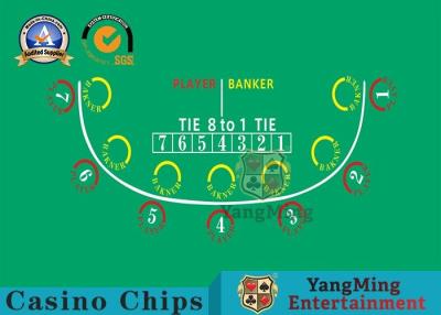 China Factory Design Customization 7-player Baccarat Table Layout for sale