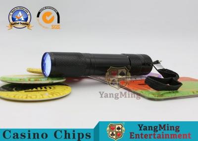 China Handheld Purple UV Light Checker , Small UV Torch Sense Light For Poker Club for sale