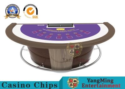 Chine Tableau superbe de luxe de nerf de boeuf de casino, bureau de jeu de poker de casino de 7 joueurs à vendre