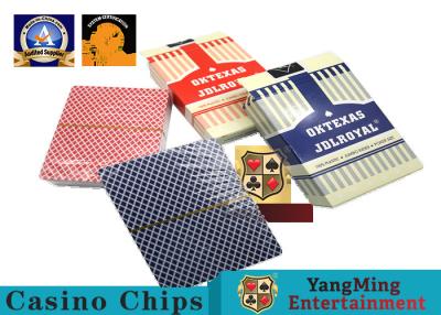 China Texas Hold ' Em Poker Gaming Games Casino Playing Cards 3.3mm Thickness for sale