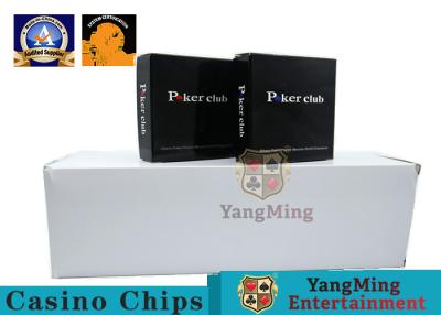 China 100% PVC Plastic Playing Cards / Casino Gold Plated Card With Two Color for sale