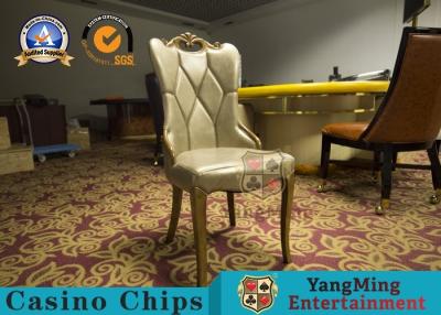 중국 단단한 목재 틀 한국  호텔과 의자들을 게임하는 식당 / 거실 단순한 PU 가죽 카지노 판매용