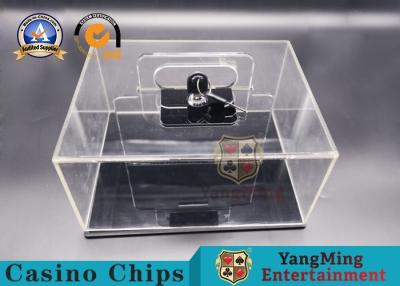 China Texas Hold 'em 400 - Yard Mobile Chip Lockable Cash Box Thickened Full Transparent Chip Box Spot Club Dedicated for sale