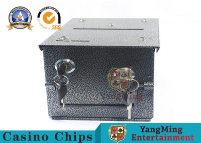 China Homestyle Drop Box w / 2 Locks Locking Plate Of Gambling Poker Table To Install for sale