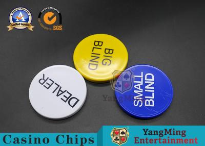 China Texas Hold ' Em Code Size Big Or Small Blind Size 50*6mm Customizable Logo for sale