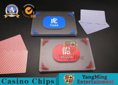 China Gambling Club Cards Accessories Dragon Tiger Gambling Table Texas Chips Discard Marker Environmentally Friendly YM-SB02 for sale