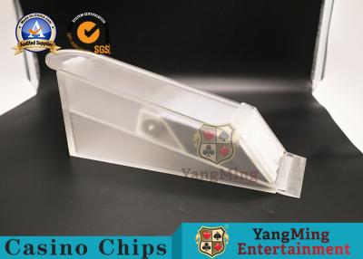 China 370*150*100mm Casino Card Shoe / 8 Deck Transparent Acrylic Poker Dealer Shoe for sale