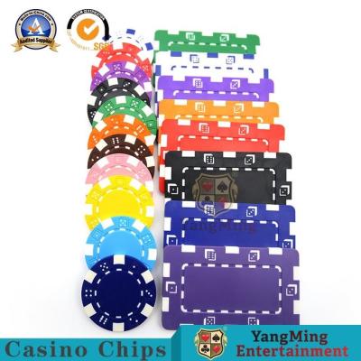 China High Density ABS Sticker Plastic Casino Poker Chips Smooth Surface Shrinkage Wrapped for sale