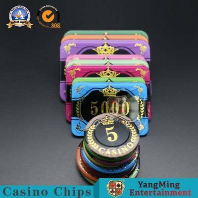 China Customized Casino Poker Chips / Anti - Counterfeiting Round Gambling Chips for sale