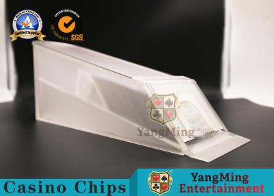 China Transparent 6 Deck Cards Poker Dealer Shoe Black Jack Size 325*100*135mm for sale