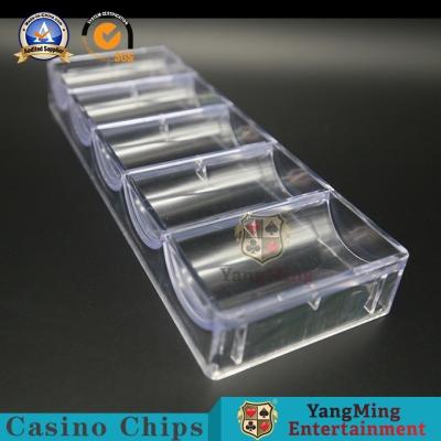 China Volledig Duidelijke Aluminiumpook Chip Case With Tray Fix 100 Ronde Spaanders Te koop
