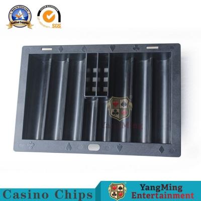 China Texas Hold'em Poker Gambling Table Casino Chip Tray Eight Rows  550g for sale