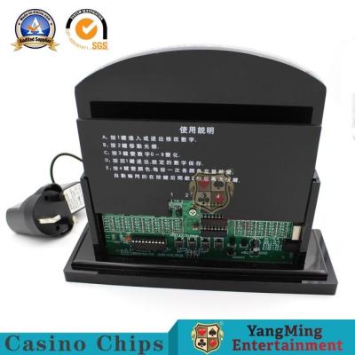 China Gambling Games Bet Acrylic Led Bet Sign Limit Baccarat Dragon Tiger Blackjack Poker Table Games Limited Sign for sale