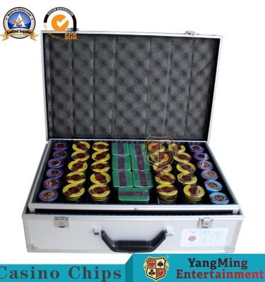 China 300-760pcs Poker Chips Carrier Aluminum Alloy Security Lock Casino Chips Box for sale
