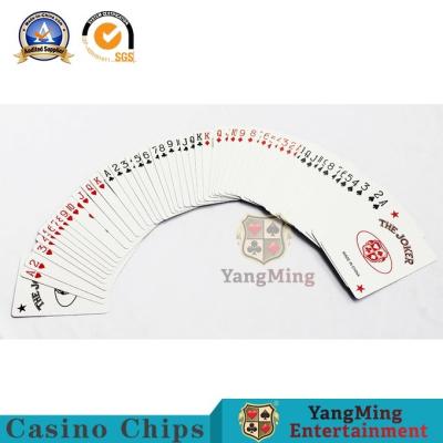 China Black Paper Advertising Casino Playing Cards 88*58mm Good Resilience for sale
