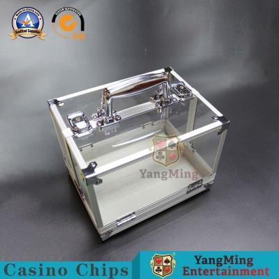 China 600pcs 40mm Casino Game Accessories Round Acrylic Chip Tray  Clay Iron ABS Carrier for sale