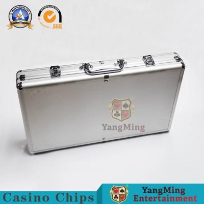 China Sturdy Power Aluminum Alloy Frame Box 600pcs Clay Poker Chips Set Case With Playing Cards And Dices for sale