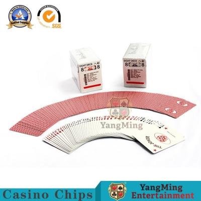 China CMYK Printing Casino Playing Cards Good Resilience / Plastic Poker Cards for sale
