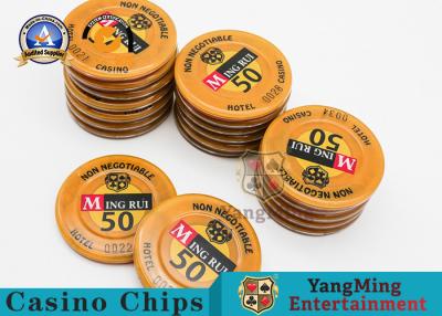 China Promotional  ABS Sticker RFID Casino Chips 3-4.3MM Thinkness Custom Logo for sale