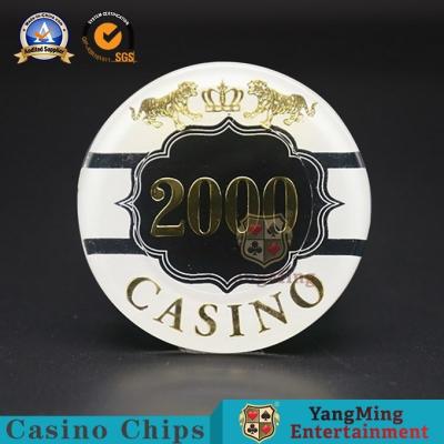 China 3-4.3MM Thinkness Custom Poker Chips Clay Ceramic Nylon Stickers 14g for sale