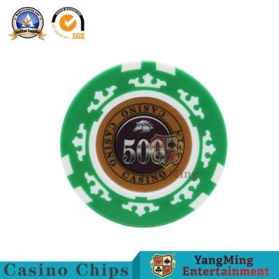 China 45mm Casino Diamond Poker Chips Sets Texas Hold 'Em Poker 13.5/G Clay Composite With Inner Metal for sale