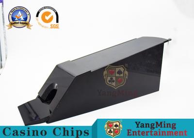 China Gambling Hotsale Black 1 - 8 Deck Acrylic Casino Professional Poker Holder Card Dealing Shoe for sale