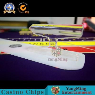 China White Plastic Logo Cards Shovel Casino Vip Club Game - Specific Playing Cards RFID Chip Handle Shovel for sale
