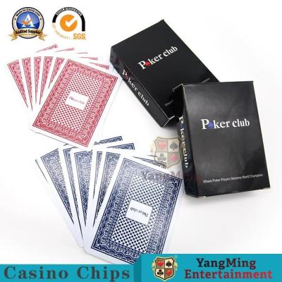 China Red Blue Color Carton 100% Plastic Playing Cards Black CMYK Copper Plate for sale