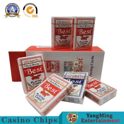 Chine S Striatum dorsal 555 cartes de jeu/cartes de jeu enduites en plastique à vendre