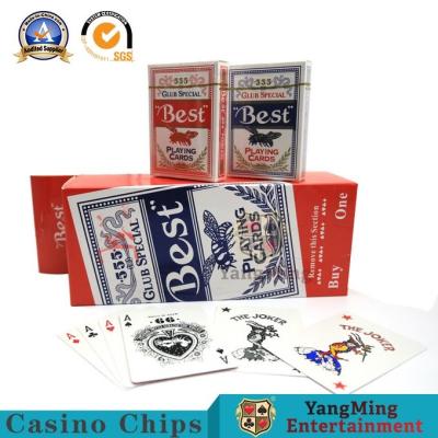 China Blue Core Tradition Papper Cards 88*63mm Thickness Gambling Table Accessories Papper Playing Cards for sale