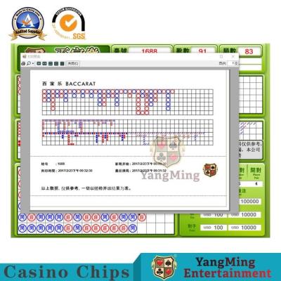 Chine Affichage de jeu de l'affichage à cristaux liquides 24 HD d'écran de système de Tableau de Chips Macau Casino Dedicated Baccarat de casino anglais de RFID avec le centre serveur à vendre