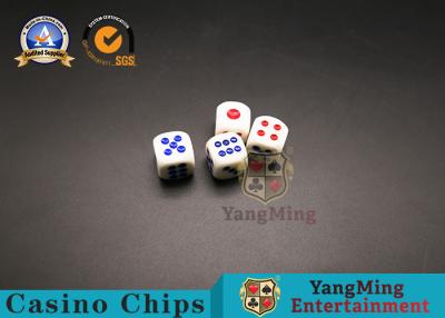 China High Density White Melamine Dice Poker Playing Cards Table Game Table Dice for sale