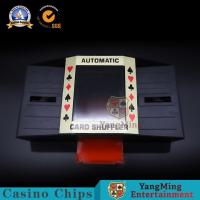 China Deluxe Texas Hold 'Em 88*63mm Playing Card Shuffler 1-2 Deck Battery Power Supply for sale