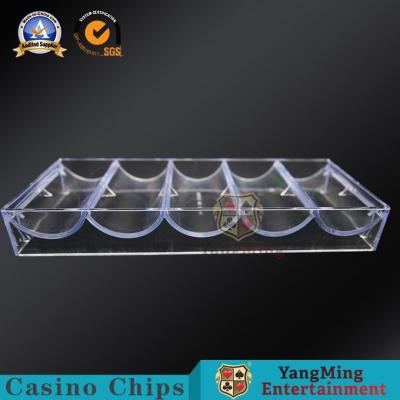 China Durable Poker Chip Rack Holder Tray With Lid Or Without Lid Can Put 40mm Gambling Round Chips for sale