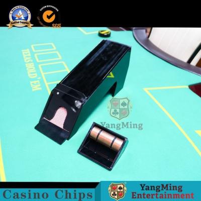 China Black Acrylic 8 Deck Playing Cards Shoe Customization Casino Table Dealer Card Shuffler for sale