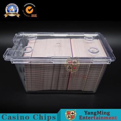 China 195g Casino Game Accessories Acrylic Cards Carrier 8 Deck Playing Cards Security Discard Holder For Baccarat Table for sale
