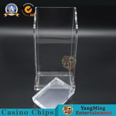China Full Clear Acrylic Dealer Card Holder 8 Deck Standard Playing Cards Discard Carrier for sale