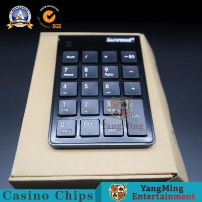China Black USB Wireless Keyboard Baccarat Poker Table Game Software System Result Input Keyboard for sale