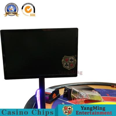 China HD LCD Computer Monitor Baccarat Gambling Systems Dedicated Logo Black Display for sale