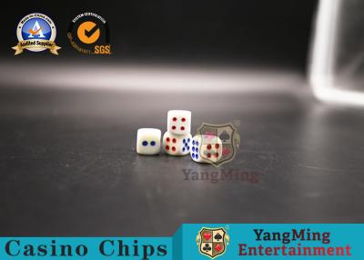 China Entertainment Casino Game Accessories KTV Hotel Ring Secret Amine Plastic Poker Games Red And Blue Color Shake Dice for sale
