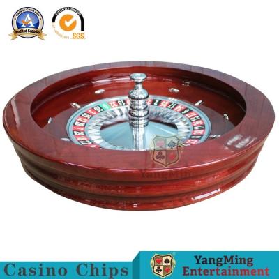 China Luxurious 80cm Solid Wood Roulette Wheel Board Russian Turntable Poker Table for sale
