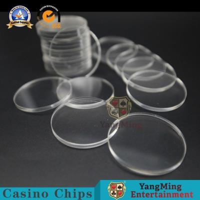 China O acrílico dedicado do clube do casino de jogo lasca microplaquetas redondas do diâmetro do separador 40mm à venda