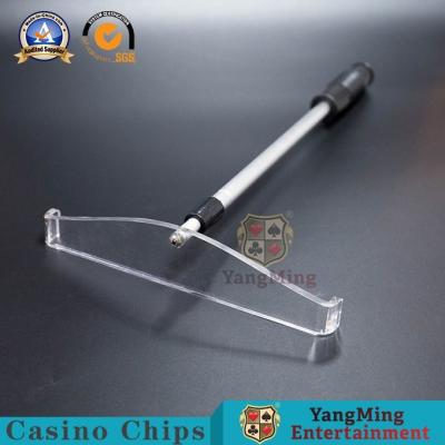 China SGS Casino Game Accessories Custom Chips Rake Telescope Aluminum Adjust Casino Chips Playing Cards Shovel for sale