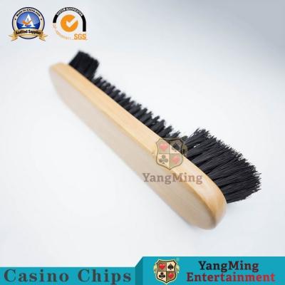 China Original Customization Wood Color Casino Cleaning Brush Gambling Poker Table Waterproof for sale